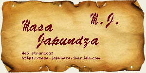 Maša Japundža vizit kartica